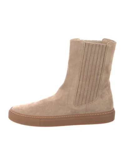 Pre-owned Tamara Mellon Suede Boots In Neutrals