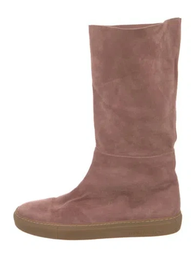 Pre-owned Tamara Mellon Suede Boots In Pink