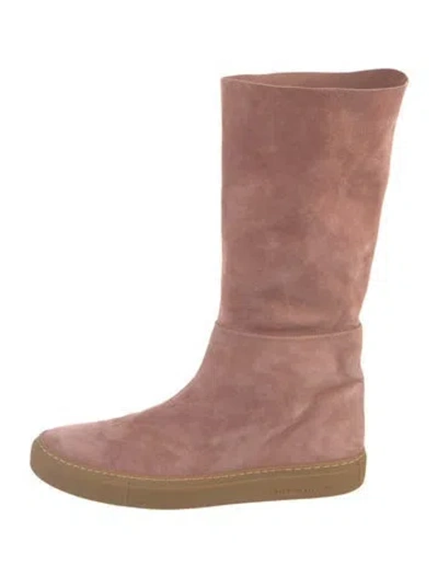 Pre-owned Tamara Mellon Suede Boots In Pink