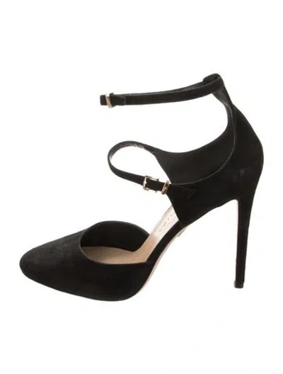 Pre-owned Tamara Mellon Suede Pumps In Black