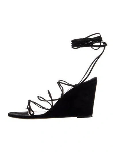 Pre-owned Tamara Mellon Suede Sandals In Blue