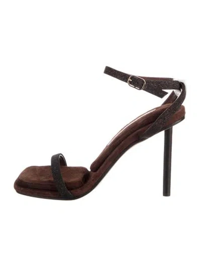 Pre-owned Tamara Mellon Suede Sandals In Brown