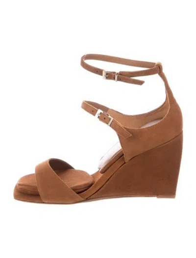 Pre-owned Tamara Mellon Suede Sandals In Brown