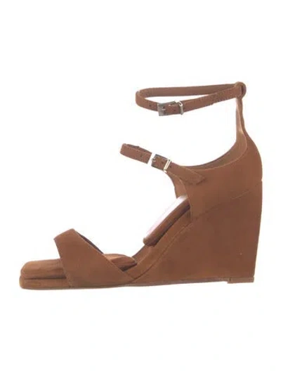 Pre-owned Tamara Mellon Suede Sandals In Brown
