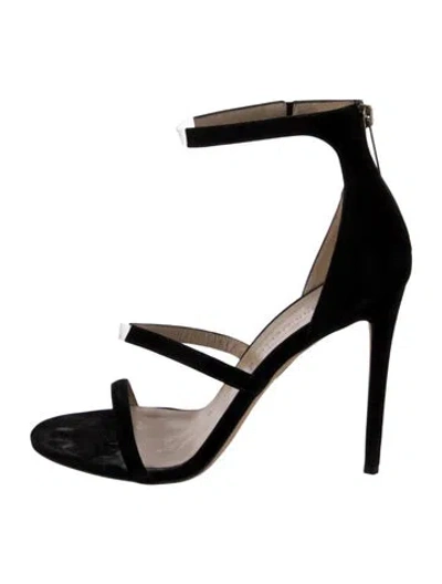 Pre-owned Tamara Mellon Suede Sandals In Neutral