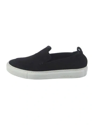 Pre-owned Tamara Mellon Suede Sneakers In Black