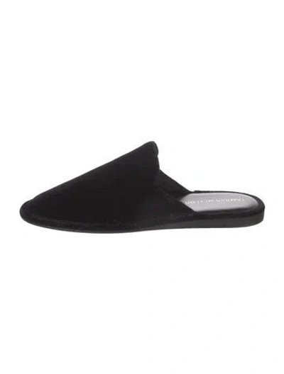 Pre-owned Tamara Mellon Velvet Slippers In Black