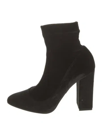 Pre-owned Tamara Mellon Velvet Sock Boots W/ Tags In Black