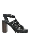 Tamara Mellon Woman Sandals Black Size 7 Leather In Black