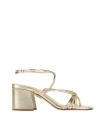 Tamara Mellon Woman Sandals Gold Size 8 Leather In Gold