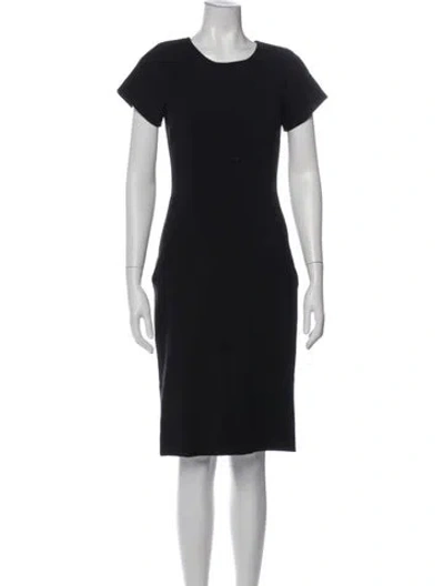 Pre-owned Tamara Mellon Wool Knee-length Dress In Blue