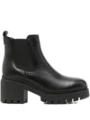 Tamaris 110mm Leather Chelsea Boots In Black