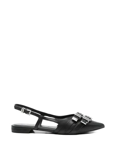 Tamaris バックルストラップ フラットパンプス In Black
