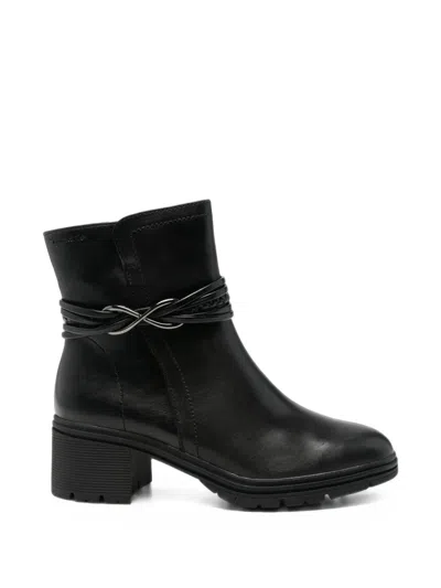 Tamaris Braided-strap Ankle Boots In Multi