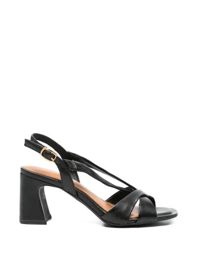Tamaris Crossover-strap Sandals In Black