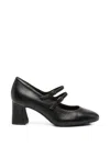 Tamaris Double-strap Leather Pumps In Multi