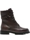 Tamaris Lace-up Fastening Boots In Brown