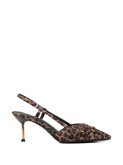 Tamaris Leopard-print Embellished Pumps In Animal Print