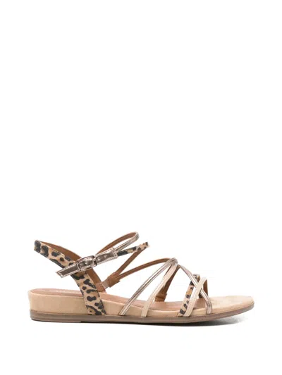 Tamaris Leopard-print Strappy Sandals In Neutral