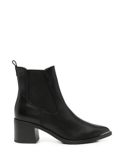 Tamaris Pointed-toe Chelsea Boots In Black