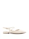 Tamaris バックルストラップ フラットパンプス In White
