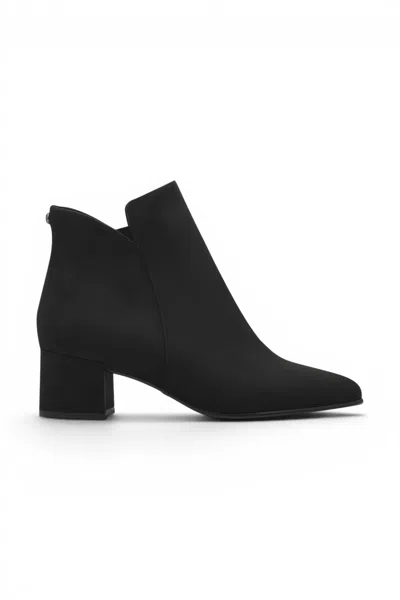 Tamaris Women's Black Faux Heeled Ankle Boots - 25354-43