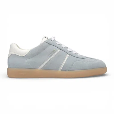 Tamaris Women's Blue White Leather Trainers Sneaker Shoes