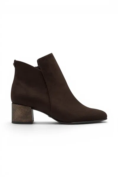 Tamaris Women's Brown Faux Heeled Ankle Boots - 25354-43