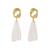 Tami&tami Women's Gold Matias Leaf Earrings