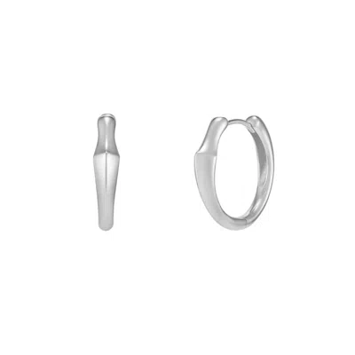 Tami&tami Women's Gold / White Heradi Small White Gold Hoops