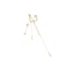 Tami&tami Women's Gold / White Matias Eunoia Mono Earring