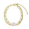 Tami&tami Women's Gold / White Matias Lullaby Bracelet