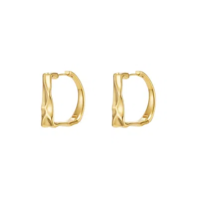 Tami&tami Women's Heradi Large Ground Gold Earrings