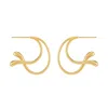 Tami&tami Women's Heradi Wave One Gold Earrings