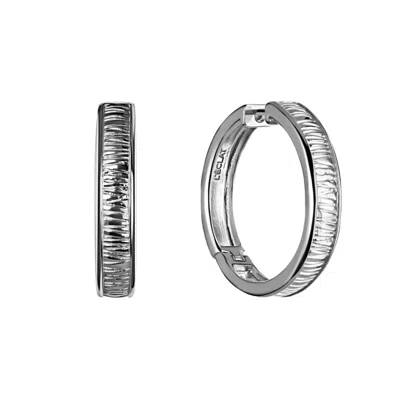 Tami&tami Women's Leclat Aris Two Silver Hoop