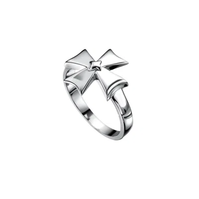 Tami&tami Women's Leclat Malte Cross Silver Ring