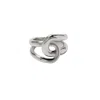 Tami&tami Women's Leclat P Knot Silver Ring