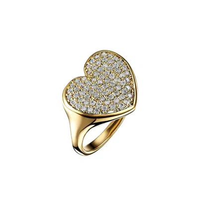 Tami&tami Women's Matias Heart Gold Ring