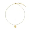 Tami&tami Women's Neutrals / Gold Matias Gold Moon Necklace In Gold