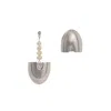 Tami&tami Women's Ten Sixty Four Studio Curvilinear Archives E Silver Earrings