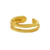 Tami&tami Women's Ten Sixty Four Studio Curvilinear Archives Gold Ear Cuff