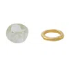 Tami&tami Women's Ten Sixty Four Studio Curvilinear Archives Gold Ring Set