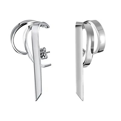 Tami&tami Women's Ten Sixty Four Studio Silver String Bow Earrings