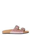 Tamika Couture Woman Sandals Pastel Pink Size 6 Textile Fibers