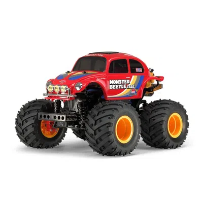 Tamiya 4 X 4 In. Rc Monster Beetle Trail Model Car Kit With Gf-01tr Chassis