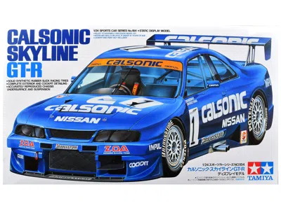Tamiya Model Kit Nissan Skyline Gt-r "calsonic" 1/24 Scale Model By