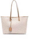 Tammy & Benjamin Monogram-pattern Tote Bag In Neutrals