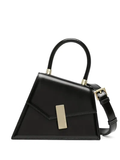 Tammy & Benjamin Mini Cubist Leather Crossbody Bag In Black