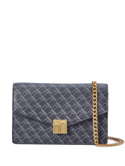 Tammy & Benjamin Monogram-pattern Crossbody Bag In Black