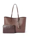 Tammy & Benjamin Monogram-pattern Tote Bag In 褐色